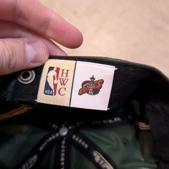 Mitchell & Ness Seattle Sonics Hardwood Classics Men's Hat Green Faded - Picture 5 of 5